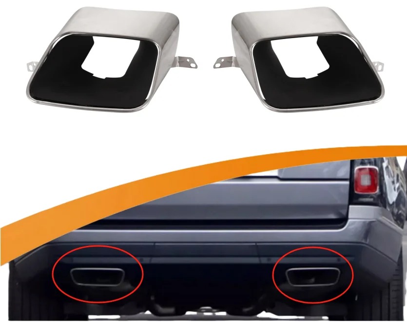 For Range Rover Vogue 2018-2022 Tail Pipe Muffler Tips LR105877 LR105878 Exhaust Finisher Panel